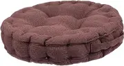 ULTECHNOVO 1pc Chair Cushion Velvet Pillows Stool Tufted Square Pillow Big Cushions Floor Cushions Large Adults Rectangle Collapsible Rug Extra Large Cushions Sofas Shaped Flax Brown