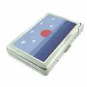 Sunset Em2 Cigarette Case with Built in Lighter Metal Wallet