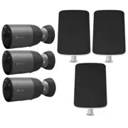EZVIZ BC1c 8MP/4K Outdoor Wire-Free Smart Battery Camera with Solar Panel - 3 Pack 1 x BC1c -3PK - 3 x CMT-SOLAR-C [KIT-13]