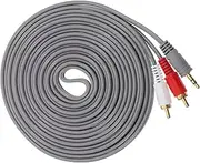 ULTECHNOVO Replacement Audio Wire Speaker Cable for Car 3.5mm Audio Speaker Wire Long Cable for Easy Placement