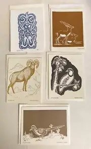 Vintage Blank Note Card Sets Siegfried R Weng Lot of 5 Assorted