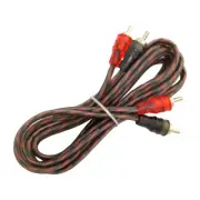 6ft 2-Channels Male-to-Male Twisted Pair OFC RCA Interconnect Cable