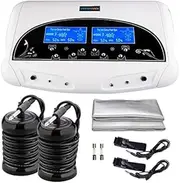 AHCP Ionic Dual Detox Foot detoxification SPA Machine Toxin remove machine Professional Spa Ionic + 2 Round Arrays+ 2 Belts Cleanse Ionic Device Music Relax Beauty Care Machine For Men and Women