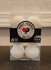 Table Tennis Balls 40mm 3 Star Set of 6 New Ping pong