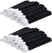 200 PCS Lip Brushes Lip Wand Makeup Lipstick Brush (Black)