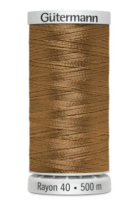 Gutermann Rayon 40 #1126 TAN, 500m Machine Embroidery Thread