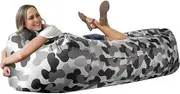 WEKAPO Inflatable Lounger Air Sofa Hammock-Portable,Water Proof& Anti-Air Leaking Design-Ideal Couch for Backyard Lakeside Beach Traveling Camping Picnics & Music Festivals (Camouflage)