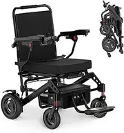 Geezcare Ultra-Light Electric Wheelchair (B003) Power Lightweight (20kg) Brushless Motor, LCD Screen Electromagnetic Brakes Long-Range Foldable. Airline (MSDS) and Cruise Approval