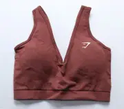Gymshark Women's Everyday Seamless Sports Bra ZG3 Burgundy Brown Size XS NWT