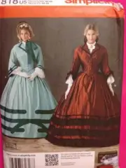 Simplicity Sewing Pattern 1818 Misses / Ladies Historical Costume Size 8-14 UC
