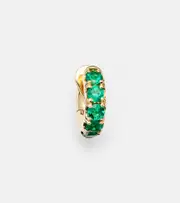 [Spinelli Kilcollin] Spinelli Kilcollin Mini Macro Hoop 18kt gold and emerald single earring One Size gold