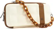 GeekShare Vintage Carry Case Compatible with Switch/Switch OLED - Portable Hardshell Slim Travel Carrying Case fit Switch Console & Game Accessories with Acrylic Strap
