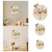 Cat Wall Clock Cute Animal Decorative Clock for Dining Room Office Kids Room