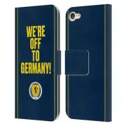 SCOTLAND NATIONAL FOOTBALL TEAM GRAPHICS LEATHER BOOK CASE FOR APPLE iPOD TOUCH