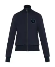 logo patch track jacket IT42 Black