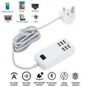 Multi 6-Ports USB Phone Charger Socket Fast Charging Station Adapter Plug