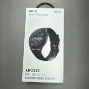 Withit Smartwatch Black Touchscreen Display NEW Christmas Amoled DECA