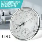 3-In-1 130mm Thermometer Hygrometer Barometer Weather Station Wall Mount Hot