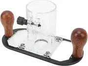 Aluminum Alloy Plunge Base for Router - Handheld Trimming Tool With Wooden Handle for 65mm Trimming Machine - Compact Router Kit