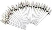 50 Pack Metal Wire Alligator Clamp, 4'' Long-Tailed Alligator Iron Clip, Stand Photo Holder Stand Memo Clip (WE1-D1)