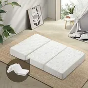 Bedra Bedding Foldable Mattress 96 x 68 x 8cm Folding Mattress 3-Fold Foam Floor Bed Mat