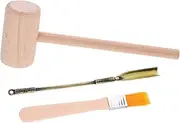 Sosoport 1Set Archaeological Dig Kit Pretend Play Excavation Tools with Hammer Shovel Brush for Creative Learning and Fine Motor Skills Development Educational for Boys