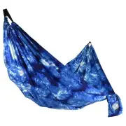 ® Craft-Dyed™ Recycled Polyester Travel Hammock, 1 Person Navy Blue, Size 108" L