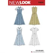 New Look Sewing Pattern 6494 Misses Dress with Sleeve Variations