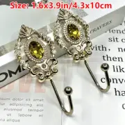 1 Pair Curtain Tieback Holdback Clothing Hat Wall Hook Alloy Rhinestone New