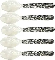 Mother of Pearl Caviar Spoons,5 Piece Set Mother of Pearl Spoon | Glossy and Elegant Caviar Spoons Caviar Server for Serving Delicacies