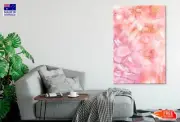 Pink & Gold Abstract Paint Wall Canvas Home Decor Australian Made Quality
