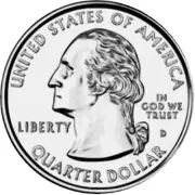 Quarter - Circle Sticker Decal 3 Inch - Coin Collector Money Currency