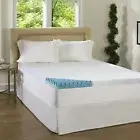 COOL ~ GEL ULTIMATE 4" ULTIMATE MEMORY FOAM BED MATTRESS PAD TOPPER & COVER
