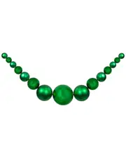 Northlight 6ft Green Shiny And Matte Shatterproof Ball Christmas Swag