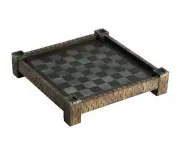 17" Castle Fortress Medieval Chess Board 1.5" Playing Square Chessboard