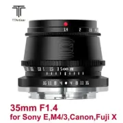 TTArtisan 35mm F1.4 APS-C MF Lens For Sony E Fuji X M4/3 Canon EOS-M Leica L Mou