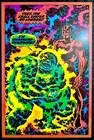 Silver Surfer and Quasimodo Black Light Marvel Comic Poster by Jack Kirby