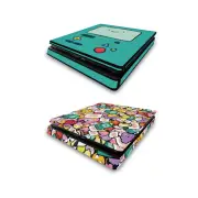 OFFICIAL ADVENTURE TIME GRAPHICS VINYL SKIN DECAL FOR SONY PS4 SLIM CONSOLE