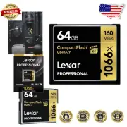 Premium CompactFlash Card 64GB - 1066x Speed for Seamless Video and Photography