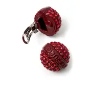 [Fiorucci] Fiorucci Crystal-embellished Clip Earrings ONE SIZE RED