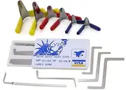 5pcs Mini Card Lock Pick Tools,6pcs Padlock Shims,5pcs Tension Wrench Tools,Portable Lock Picking