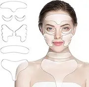 Eseacy 7Pcs Reusable Face and Forehead Wrinkles Patches Neck Wrinkle Patch Chest Wrinkle Pads Anti Wrinkles & Fine Lines Pads Silicone, Overnight Wrinkle Remover While Sleeping