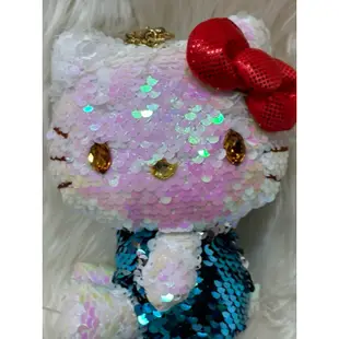 日本進口Hello Kitty亮片娃娃收藏品