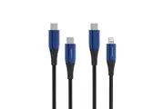 Genuine Nokia Pro Cable P8200 Combo (Blue) - MFI Lightning & Type-C