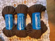 NOS Fibre-Craft Texturized Braided Cord 100% Polyolefin 6mm Macrame Brown 150ft