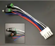 Power Input Speaker 10 Pin Harness Plug RCA Connector For Dual TBX10A Amplifier