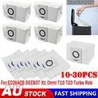 10x Replacement Vacuum Cleaner Bags For ECOVACS DEEBOT X1 Omni T10 T20 Turbo Rob