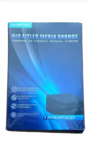 Bio Sponge Filter Media Pad Cut-to-Fit Foam 1.57" Thick for Fish Tanks