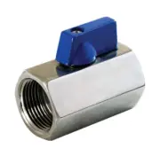 1" Stainless Steel 316 (CF8M) Mini Ball Valve - FxF NPT
