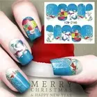 Beauty Snowmen Christmas Decoration Stickers Nail Art Stickers Water Transfer